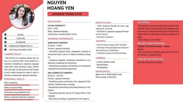 Cách Viết CV Tiếng Anh Theo Từng Ngành Nghề Chuyên Môn